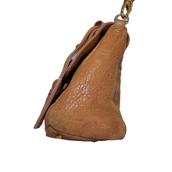 Tory Burch Brown Leather Shoulder Bag with Gold Hardware - Picture 5 of 16